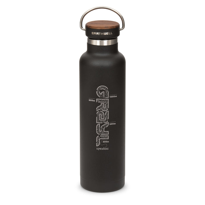 Earthwell® xGrayl 22oz Woodie™ Bottle / Volcanic Black